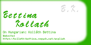 bettina kollath business card