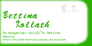 bettina kollath business card